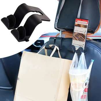 Универсална кука за облегалката на автомобилни седалки, автомобилни аксесоари за интериора, преносим закачалка, държач за съхранение кола, чанта, портфейл, бижу от плат