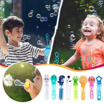 1 бр., детски мини-мультяшная пръчка с зайчиком, выдувающая балони, играчки за вода за родители и деца от детската градина