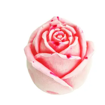 Силиконови форми за свещи във формата на 3D рози, Форма за сапун, Торти, Декоративни форми, Рози, инструменти за печене със собствените си ръце